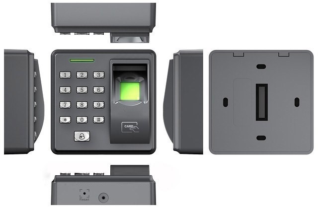 Control de Acceso Biometrico / Hasta 200 Huellas, 8 contraseñas numericas y 2,000 tarjetas ID-2