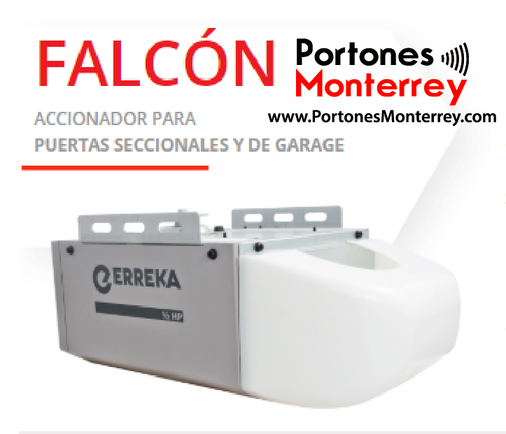 Erreka Falcon Motor para porton Corredizo, Abatible o Ascendente automatica – 1/2 HP